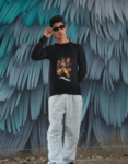 Dragon-Ball-Z-Handrawn-Goku-SJ4-Sweatshirt-and-Black-Bulls-hat-Mock-up-1-1.png