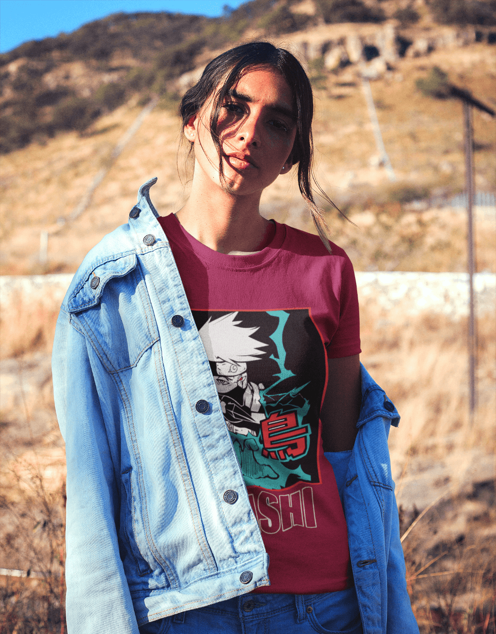 Naruto - Kakashi in action Female Mock up 2