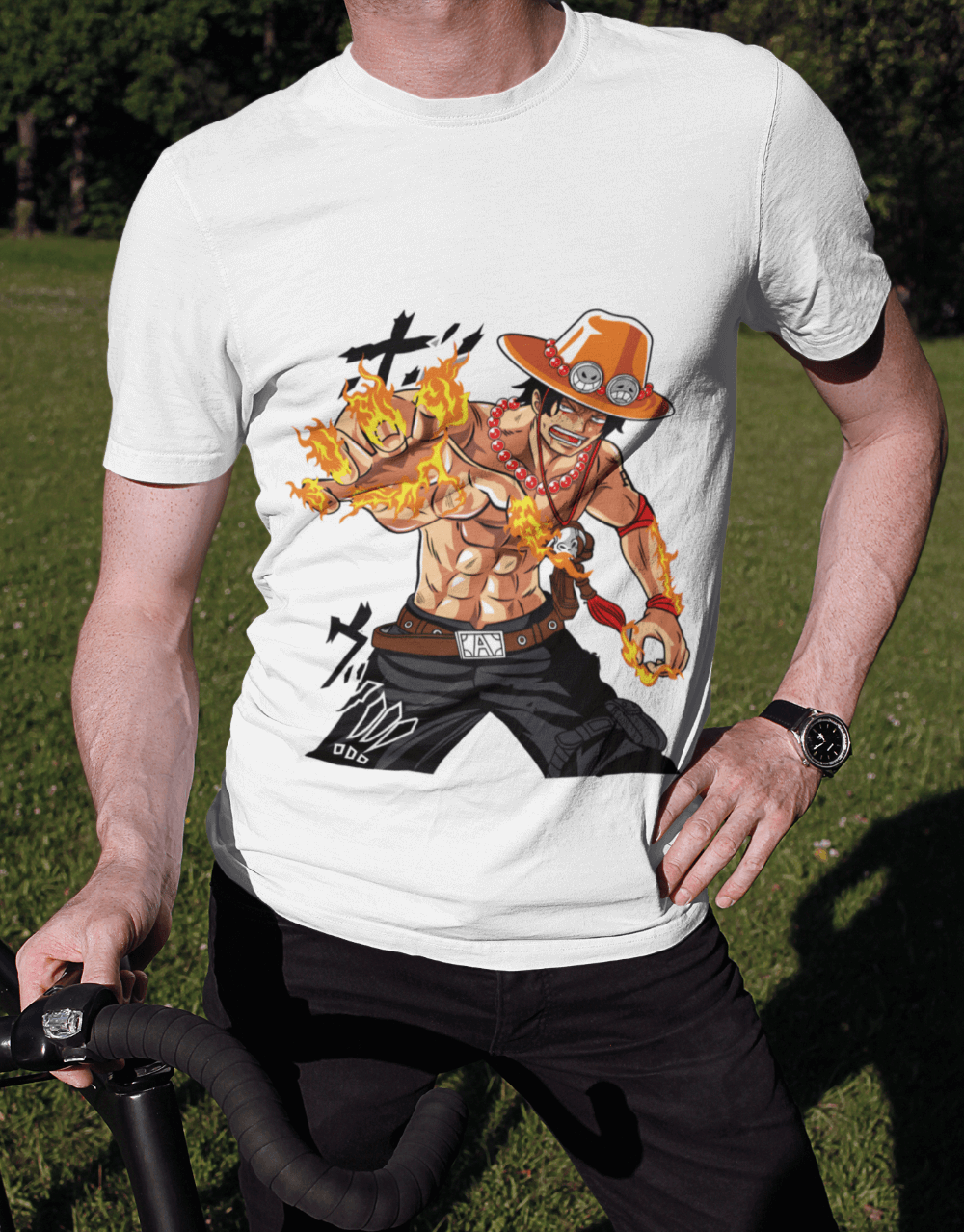 One Piece - Ace on fire Mock up 1