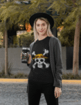 One Piece – Painted Jolly Roger and Tribute to Survey Corps Tumbler Female Mock up 1