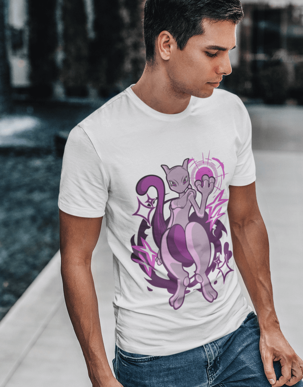 Pokemon - Mewtwo Version White Mock up 2