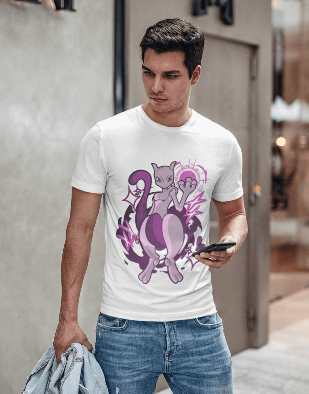 Pokemon - Mewtwo Version White Mock up 3